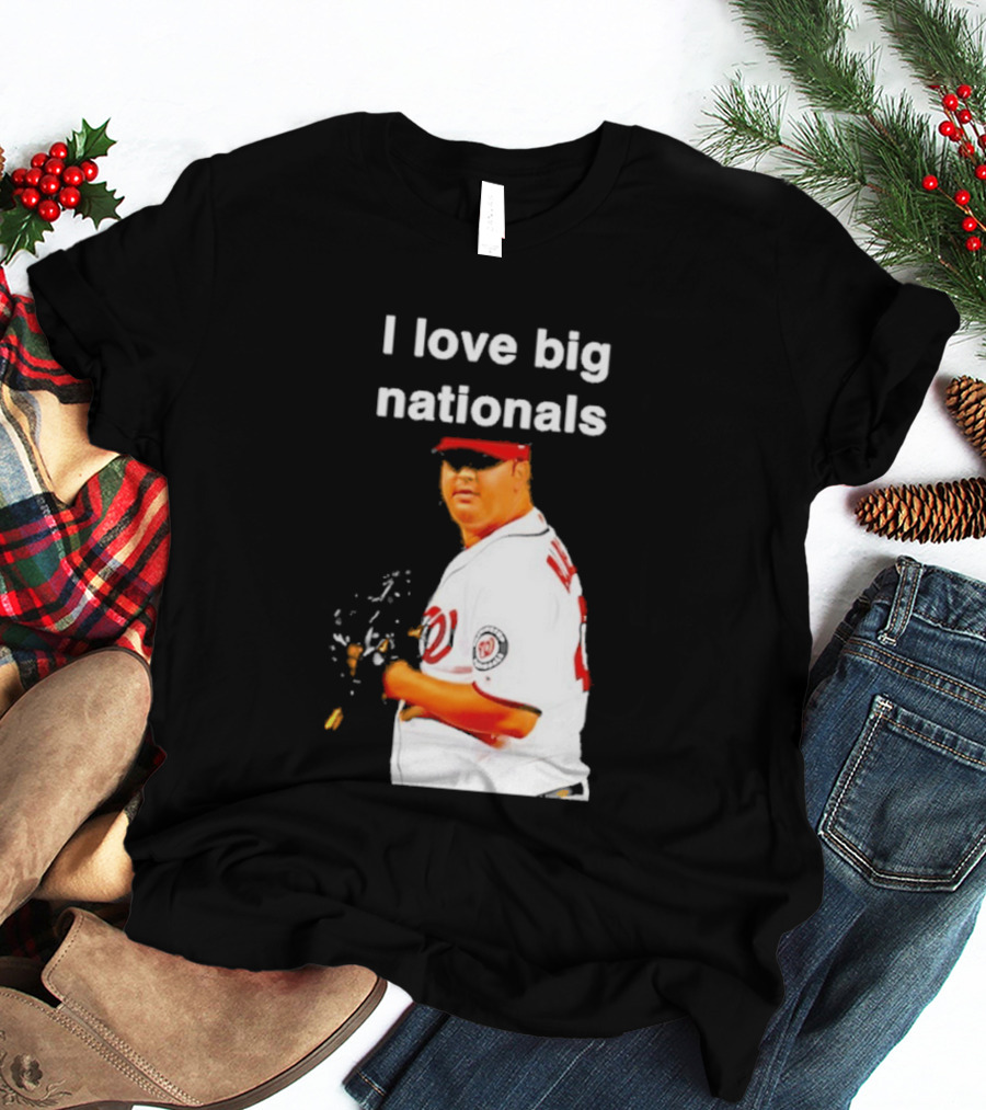 Todd Coffey Washington Nationals I Love Big Nationals White Jersey T-Shirt