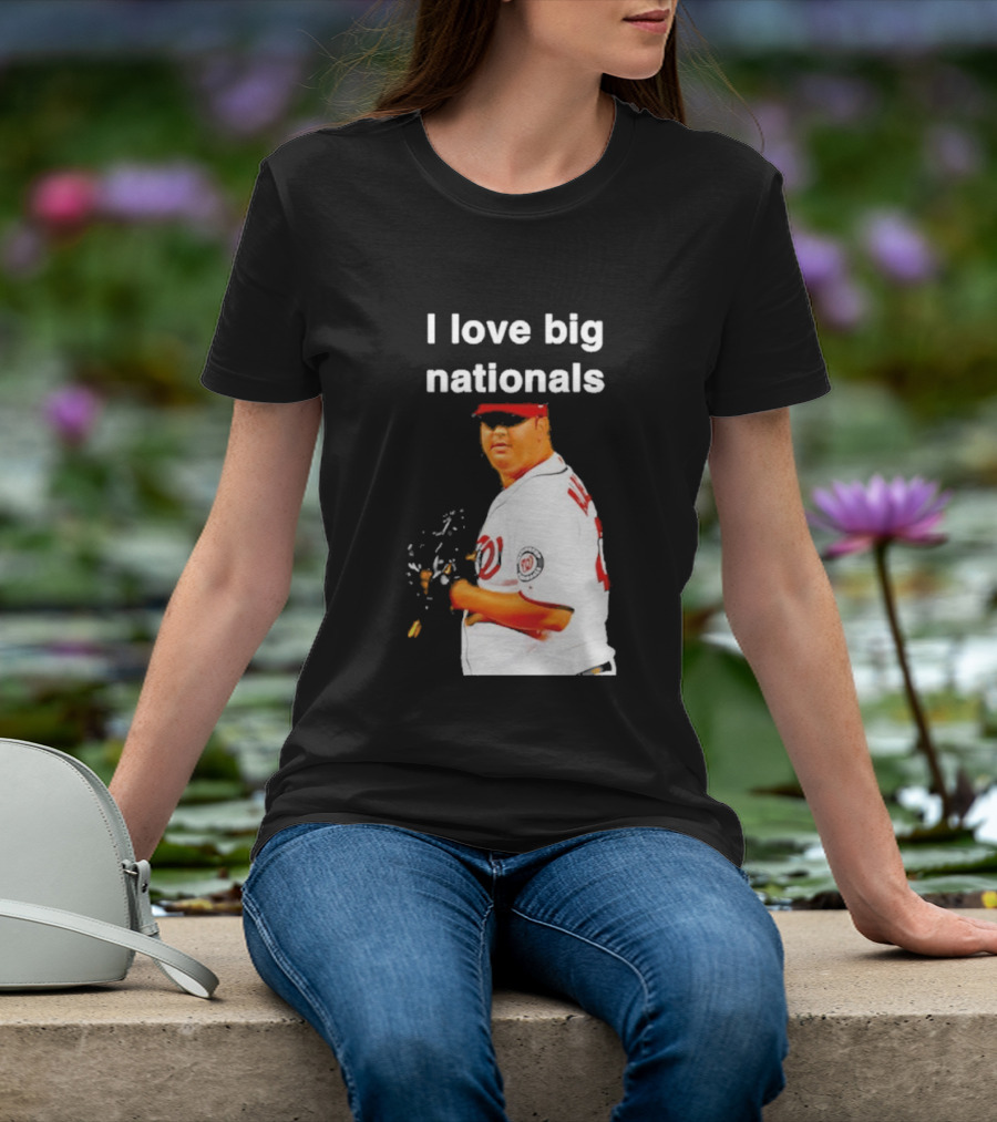 Todd Coffey Washington Nationals I Love Big Nationals White Jersey T-Shirt