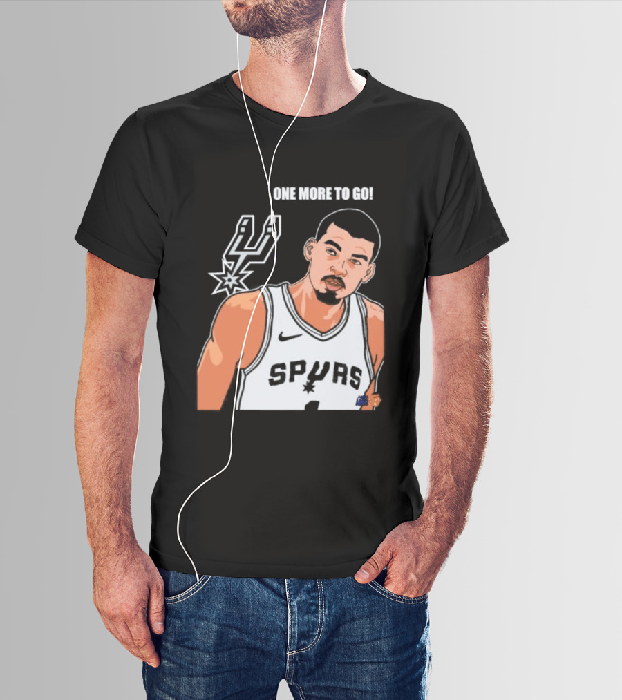 Victor Wembanyama San Antonio Spurs One More To Go T-Shirt
