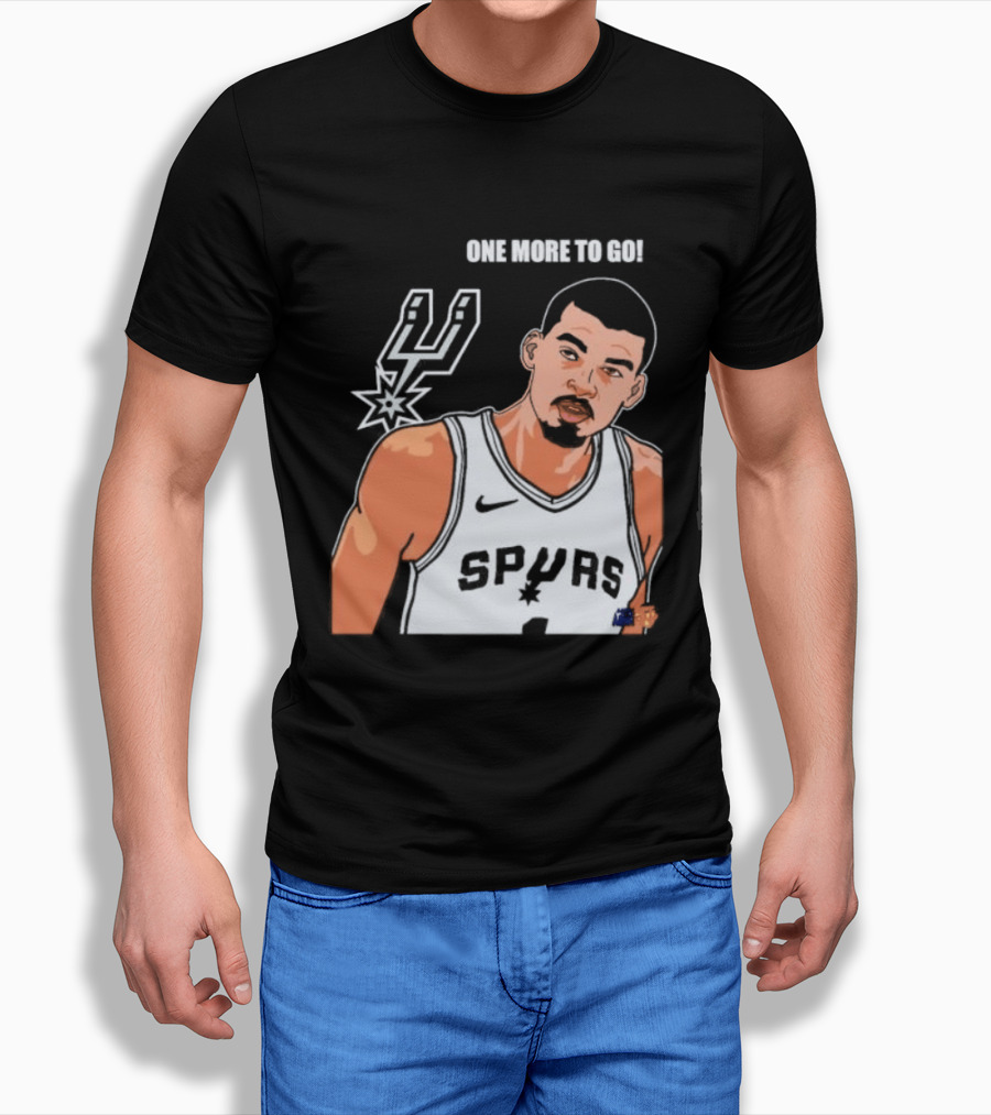Victor Wembanyama San Antonio Spurs One More To Go T-Shirt