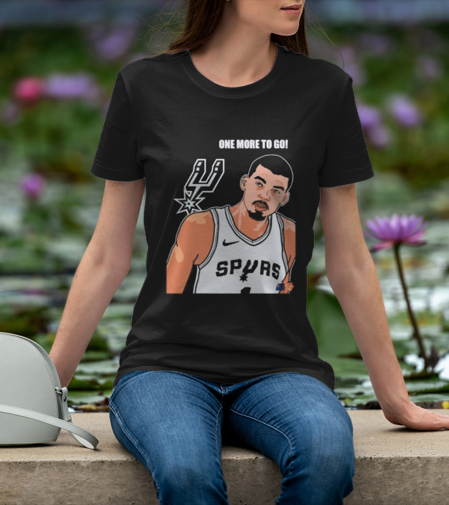 Victor Wembanyama San Antonio Spurs One More To Go T-Shirt