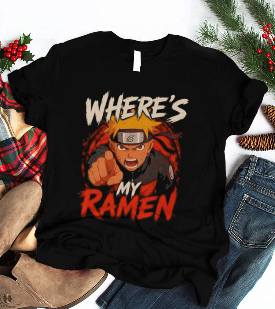 Where's My Ramen Naruto T-Shirt