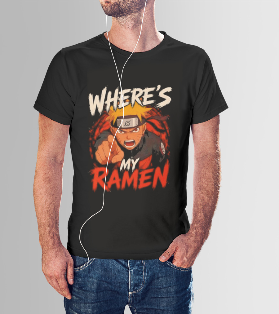 Where's My Ramen Naruto T-Shirt