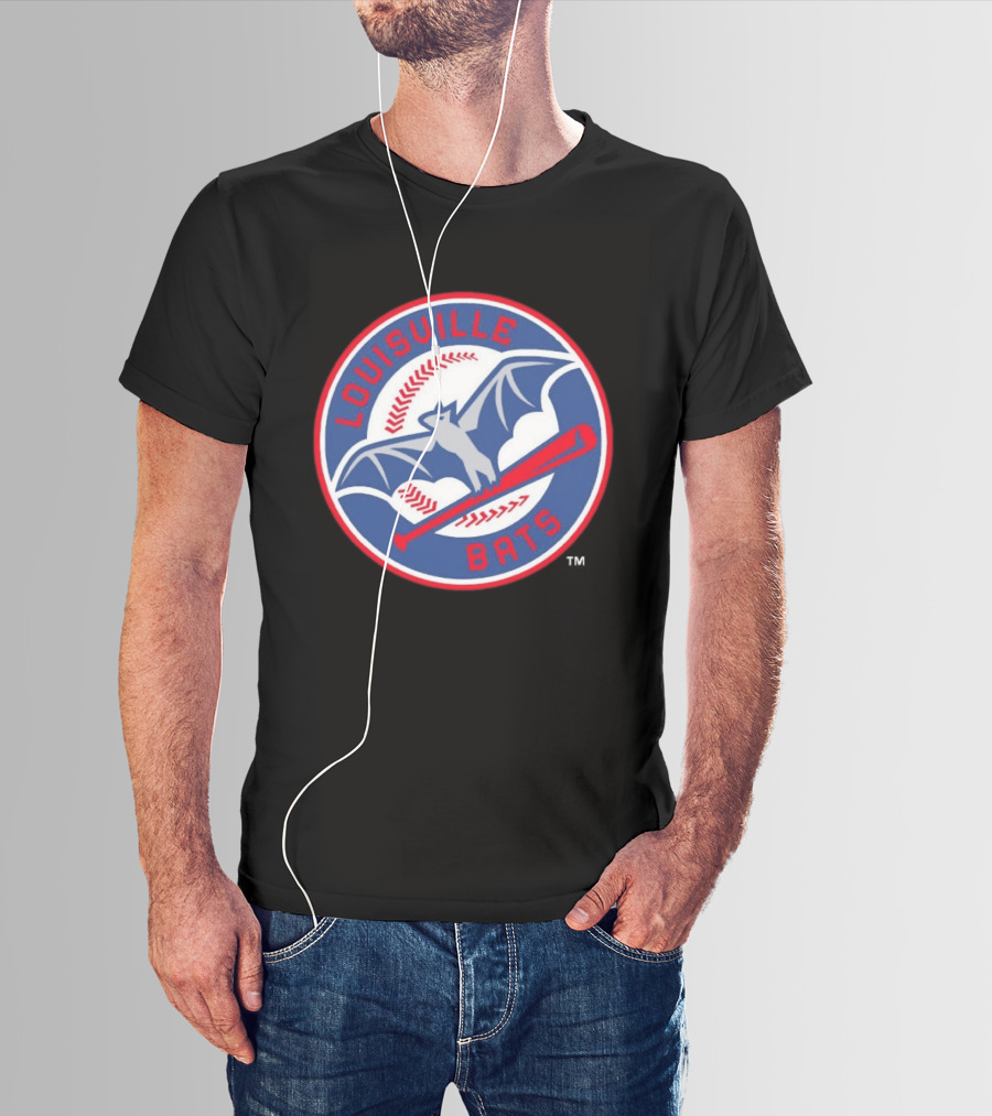 Louisville Bats MiLB Baseball Bat And Flying Bat T-Shirt