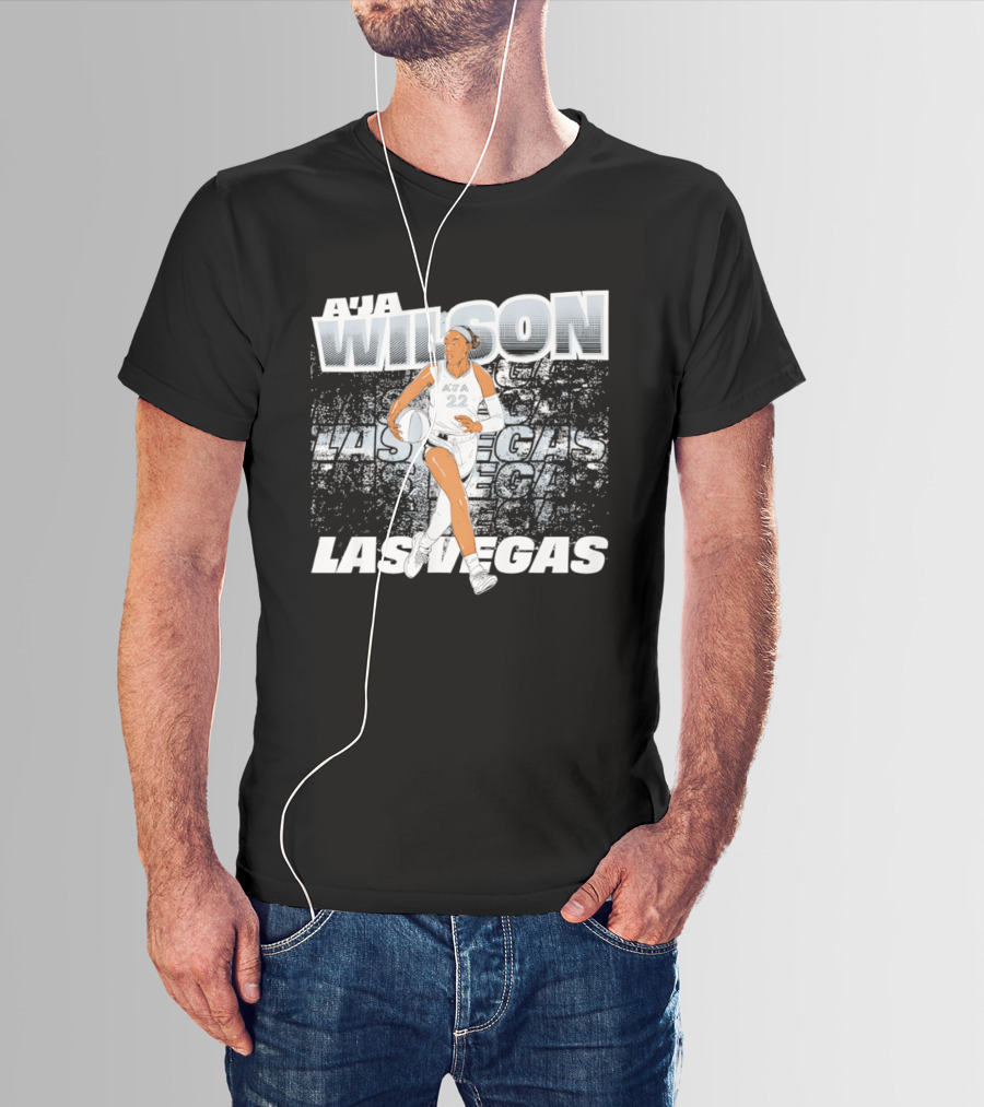 A'ja Wilson 22 Las Vegas Basketball Star T-Shirt