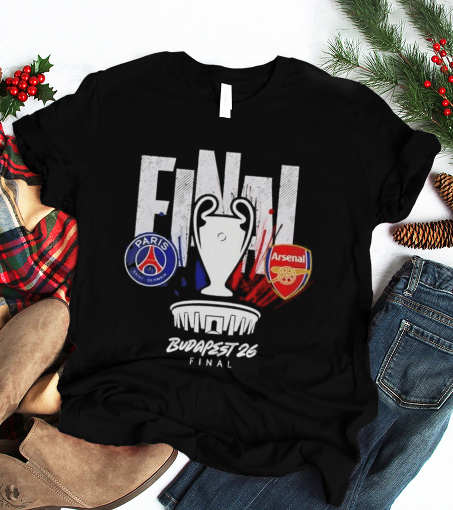 Paris Saint Germain Arsenal Final 2026 Budapest UCL T-Shirt