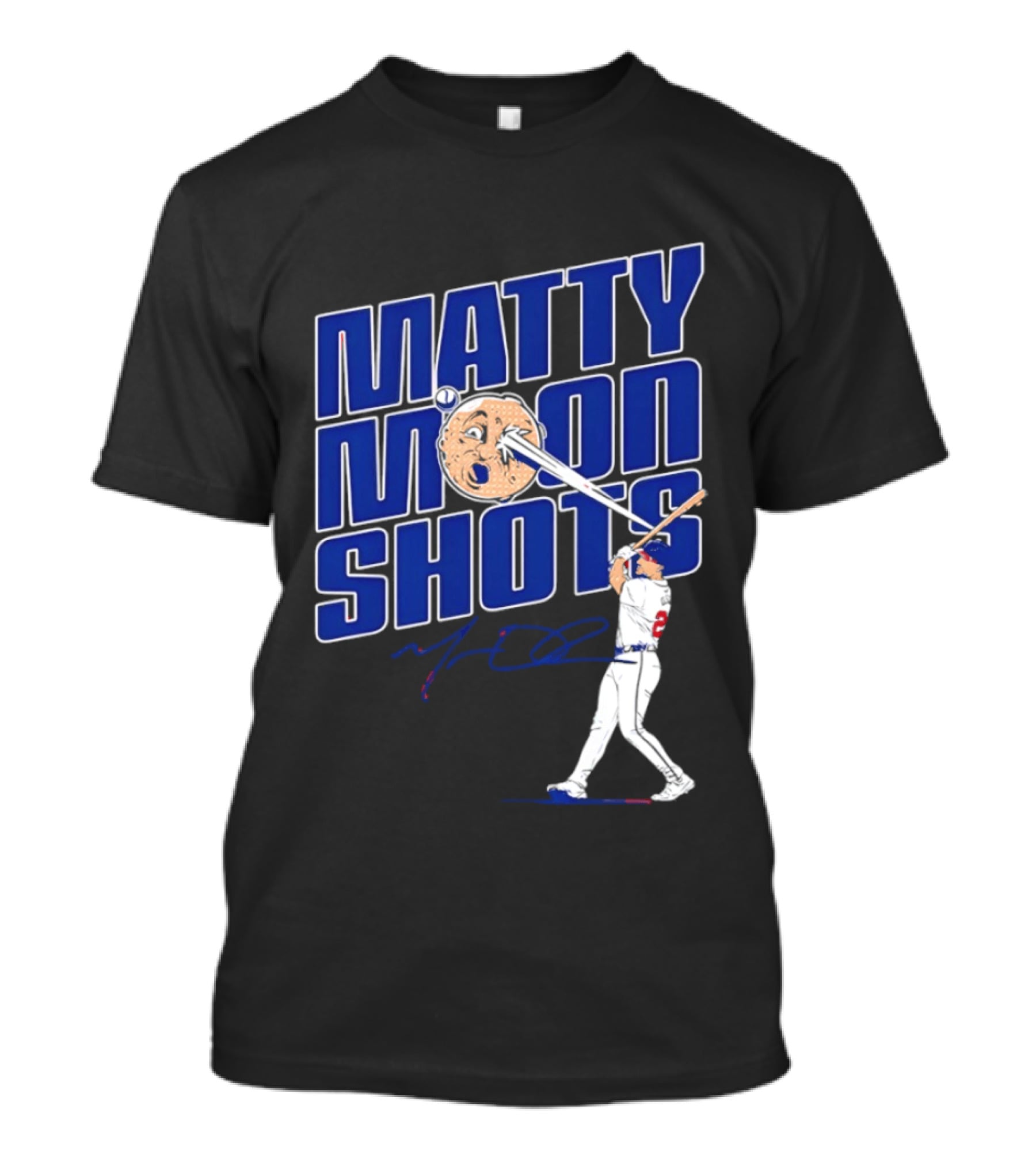 Matty Moonshots Matt Olson Baseball Signature Chop House Atlanta T-Shirt