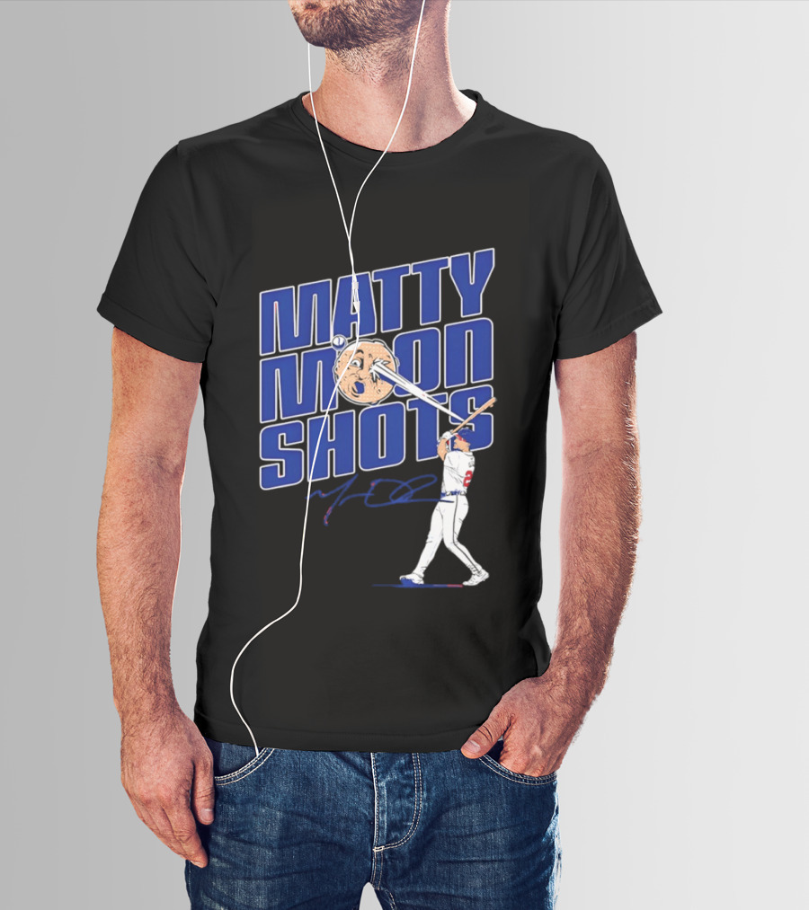Matty Moonshots Matt Olson Baseball Signature Chop House Atlanta T-Shirt