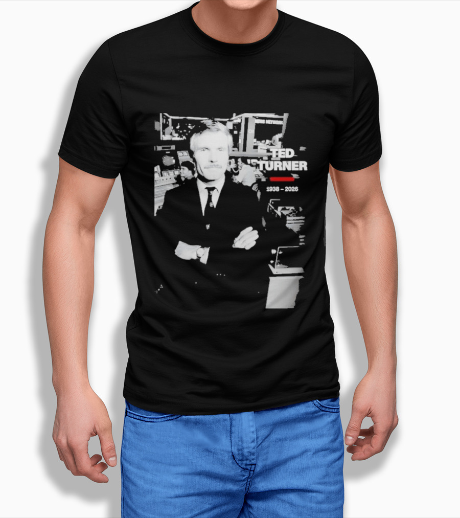 Rest In Peace Ted Turner 1938 2026 Newsroom T-Shirt