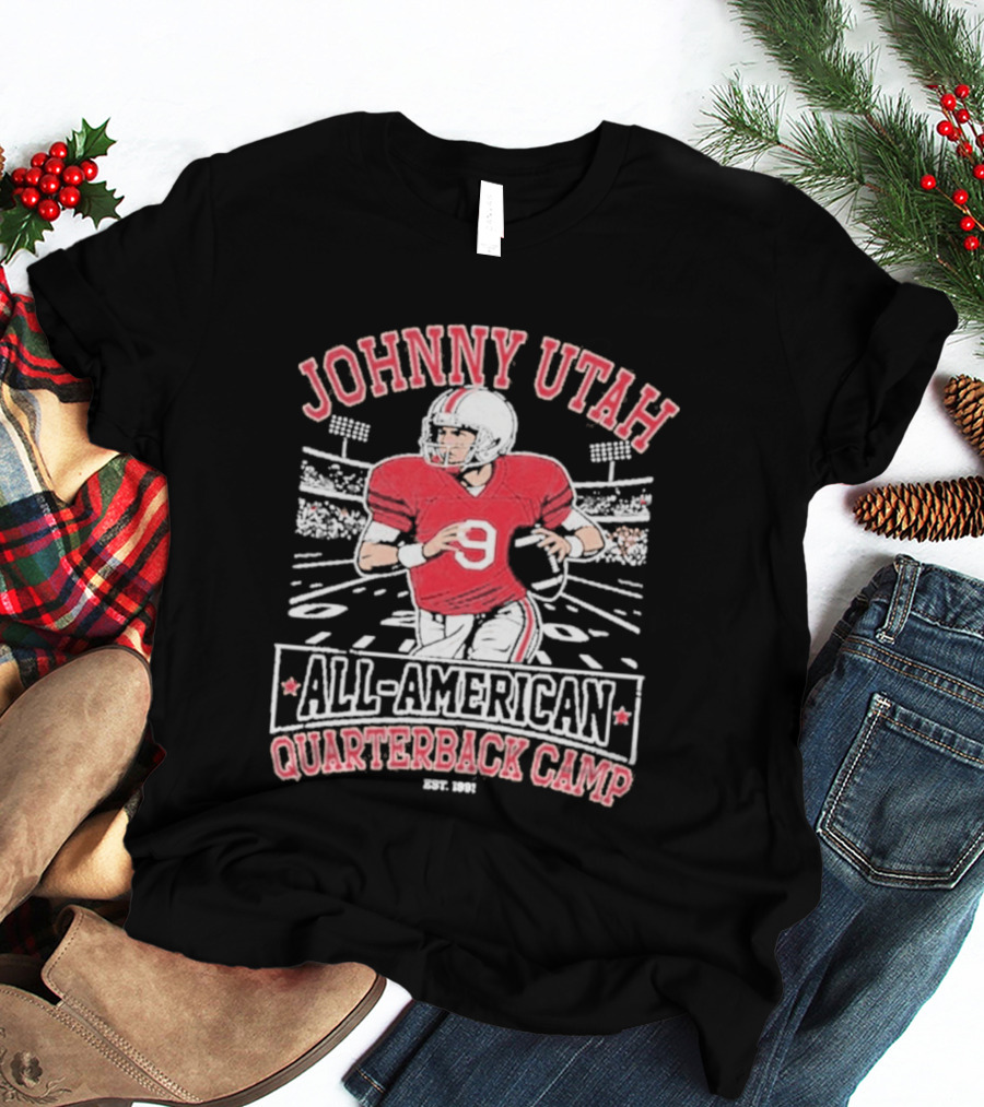 Johnny Utah All American Quarterback Camp Vintage Football Player Established 1991 T-Shirt