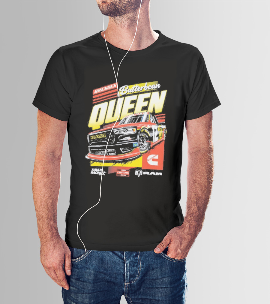Brenden Butterbean Queen Kaulig Racing Cummins Cottonelle NASCAR Car T-Shirt