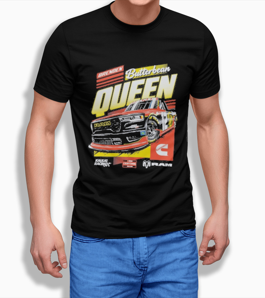 Brenden Butterbean Queen Kaulig Racing Cummins Cottonelle NASCAR Car T-Shirt