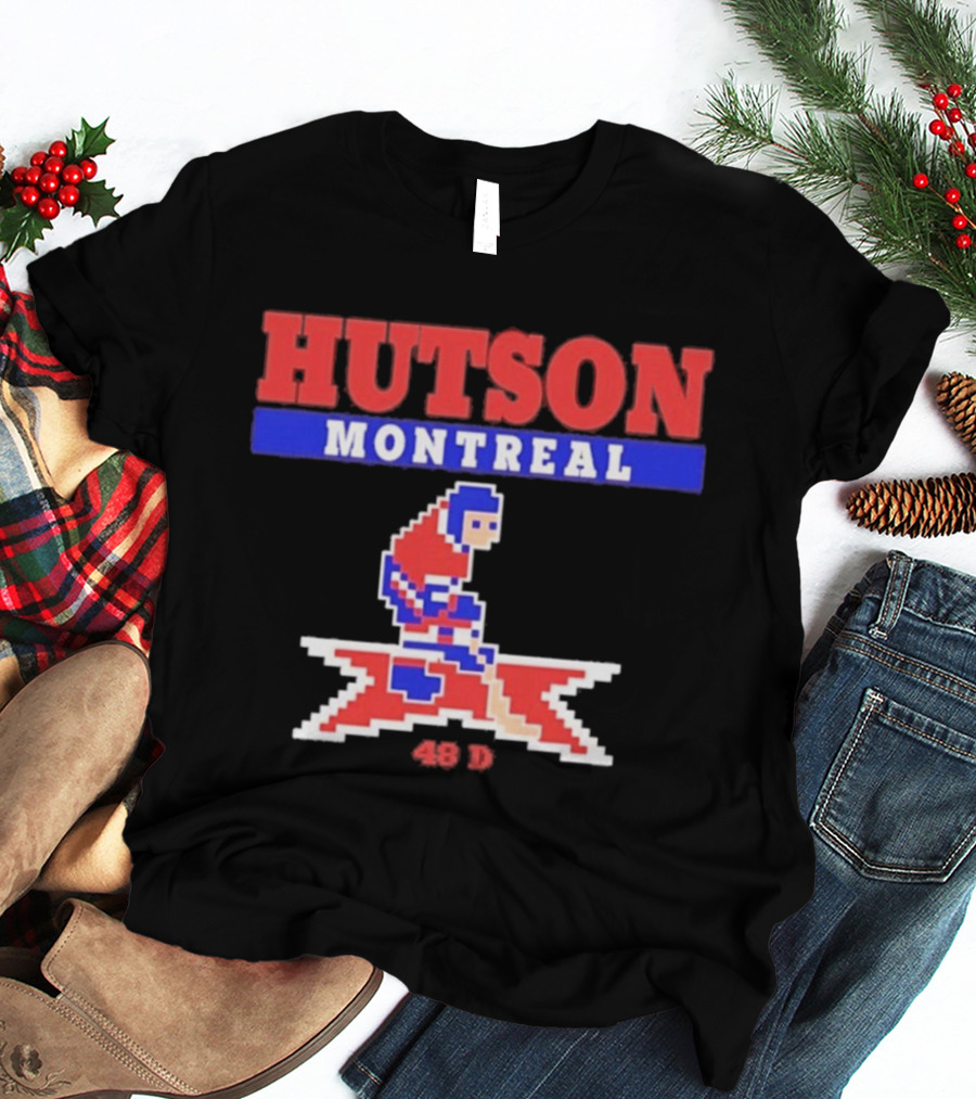 Lane Hutson Montreal 48 D Hockey Pixel T-Shirt