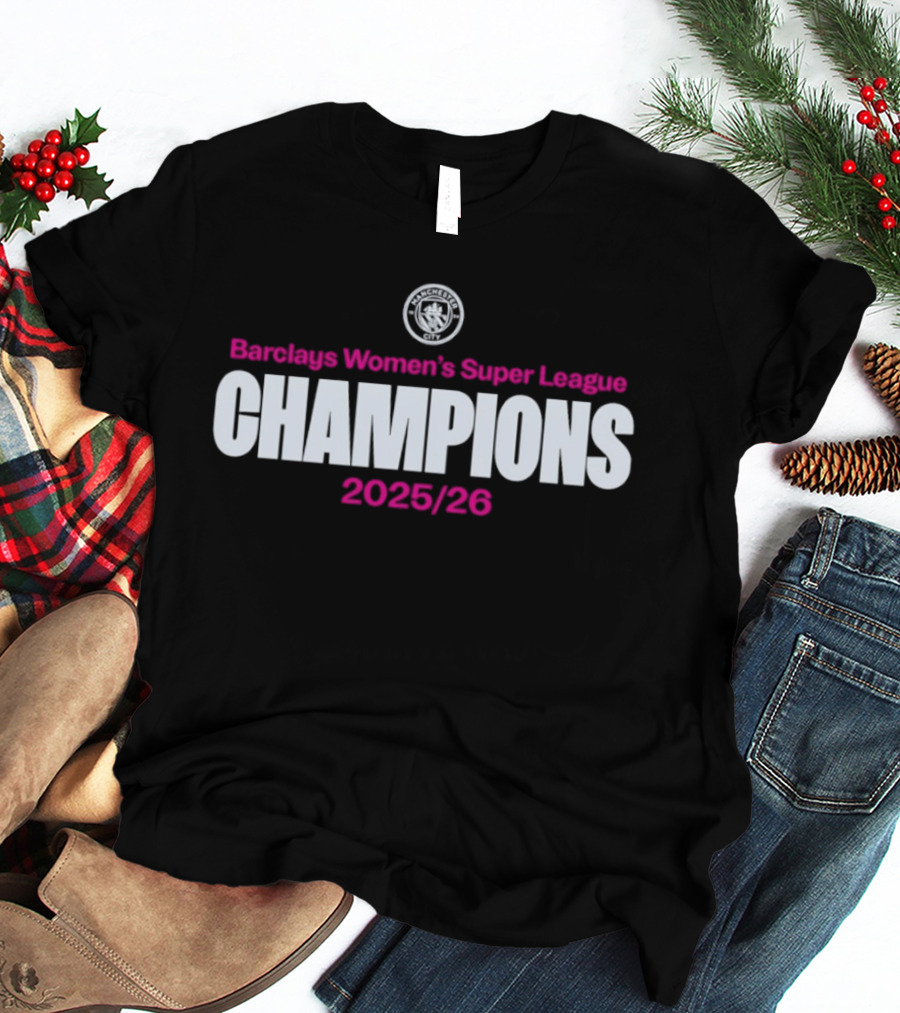 Barclays Women's Super League Champions 2025 2026 T-Shirt
