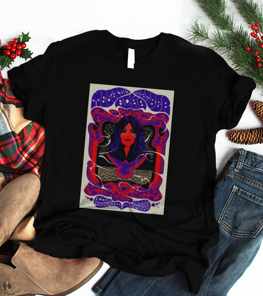 Melody's Echo Chamber Austin Psych Fest 2026 May 9 Austin TX Psychedelic Art Red Purple Woman Bird T-Shirt