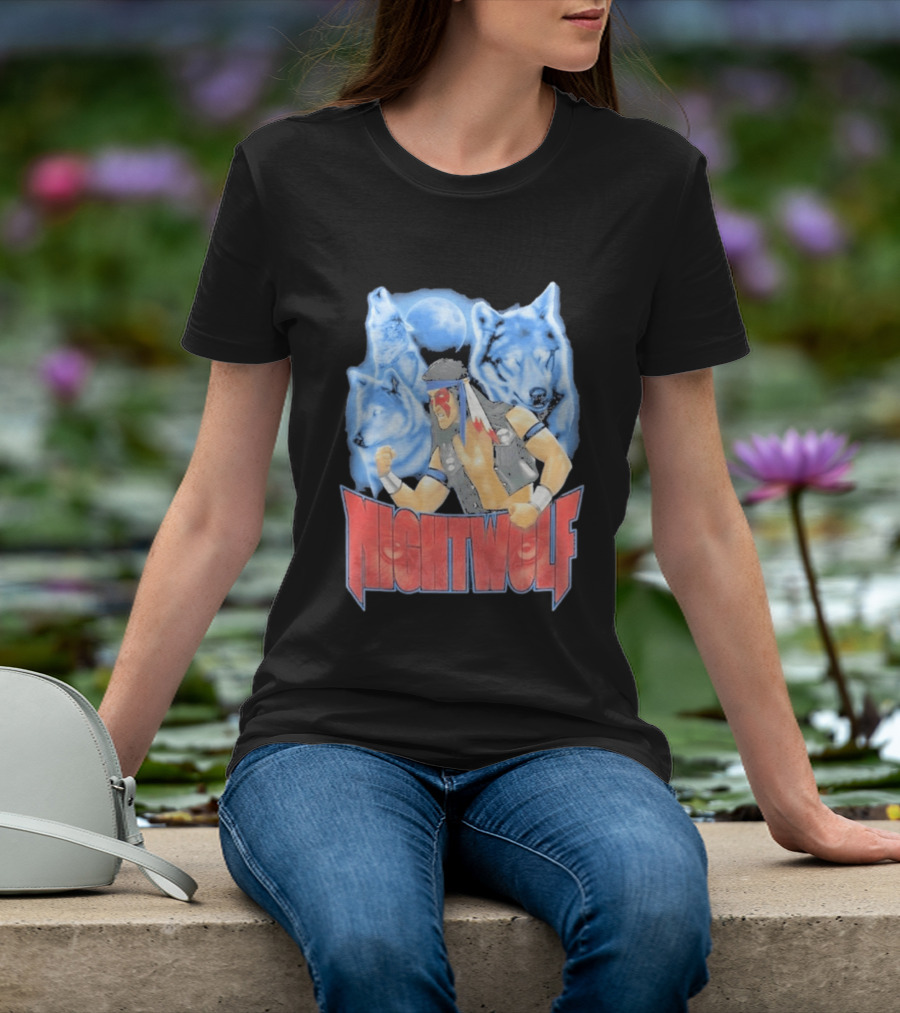 Nightwolf Mortal Kombat Klassic Ultimate MK3 Wolves Moonfighter T-Shirt