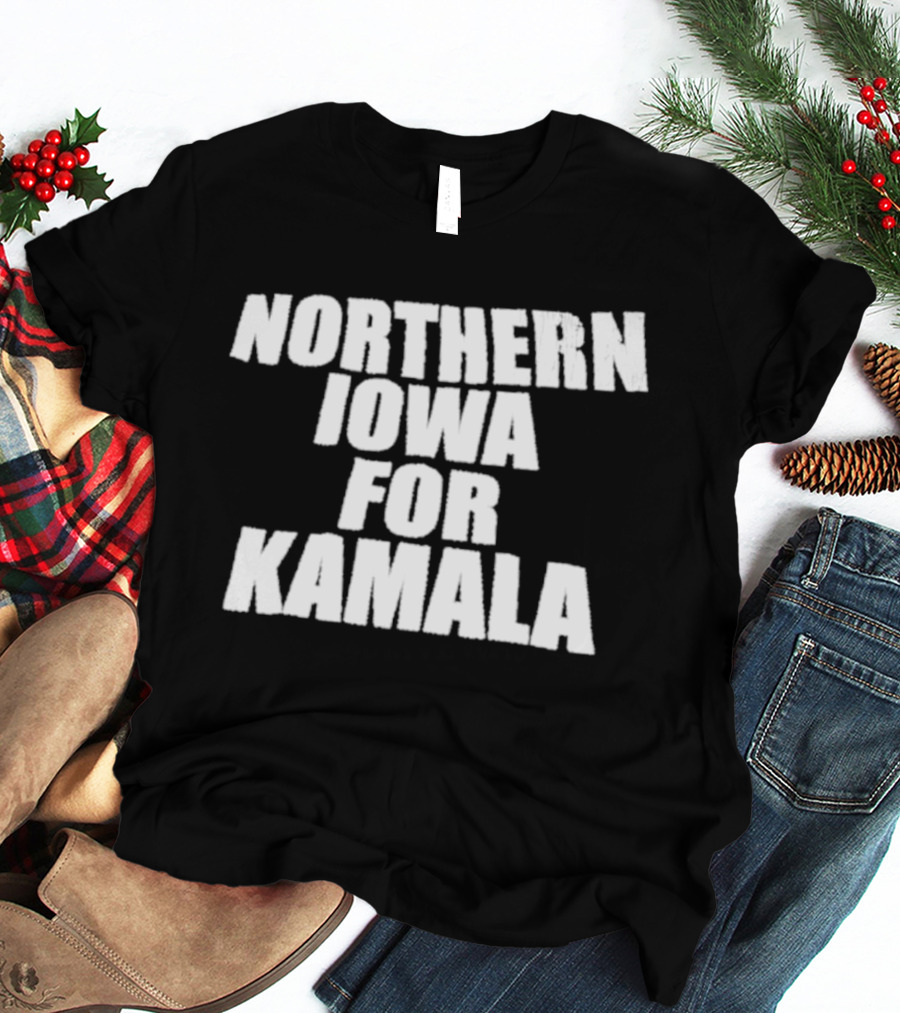 Northern Iowa For Kamala Panthers Supporters T-Shirt