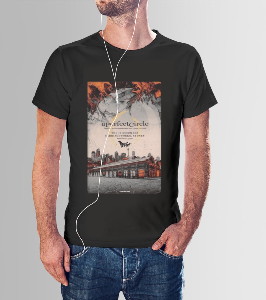 A Perfect Circle Thu 10 December Carriageworks Sydney Special Sunset Show With Puscifer T-Shirt