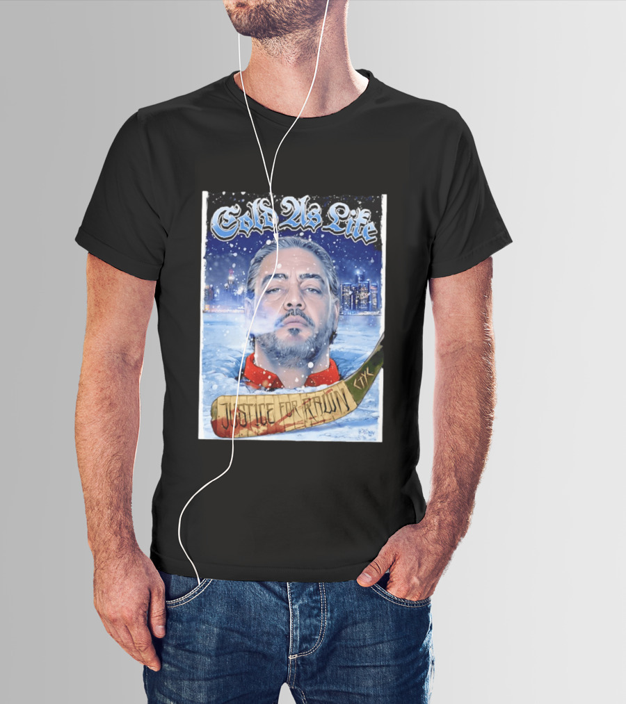 Justice For Pawn Cold As Life Cityscape Hockey Stick T-Shirt