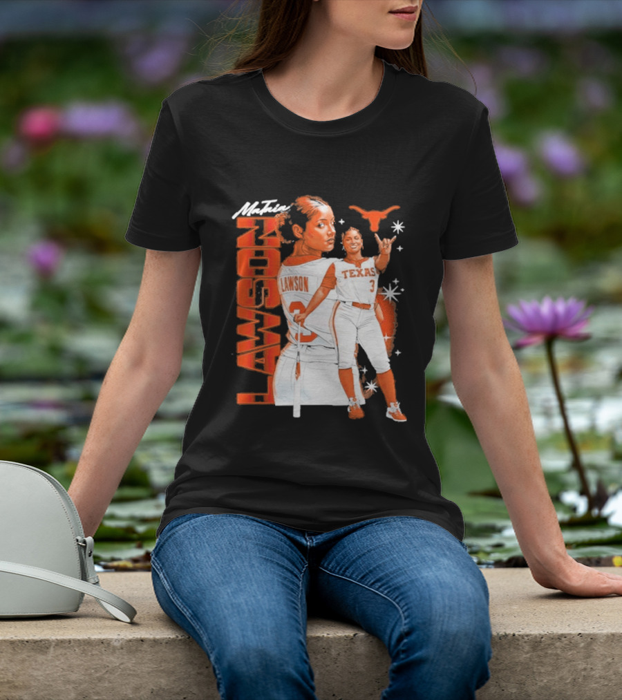 Mataia Lawson Texas Longhorns Softball Player Number 3 T-Shirt