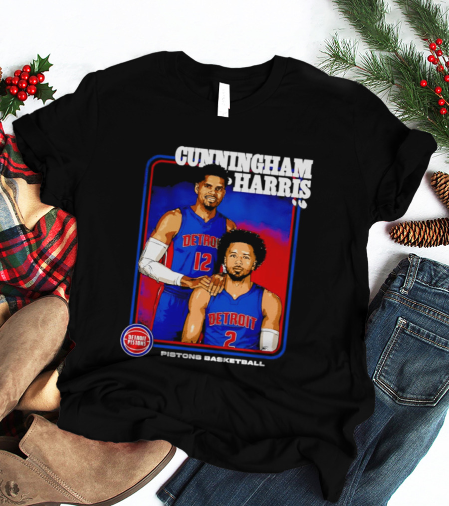Cunningham Harris Detroit Pistons Basketball 2026 T-Shirt