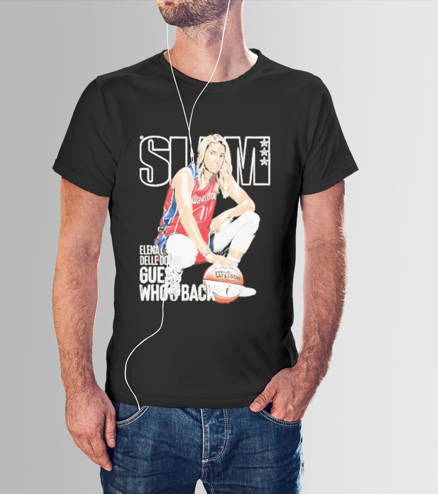 Elena Delle Donne Guess Who's Back Slam 238 Washington Basketball T-Shirt