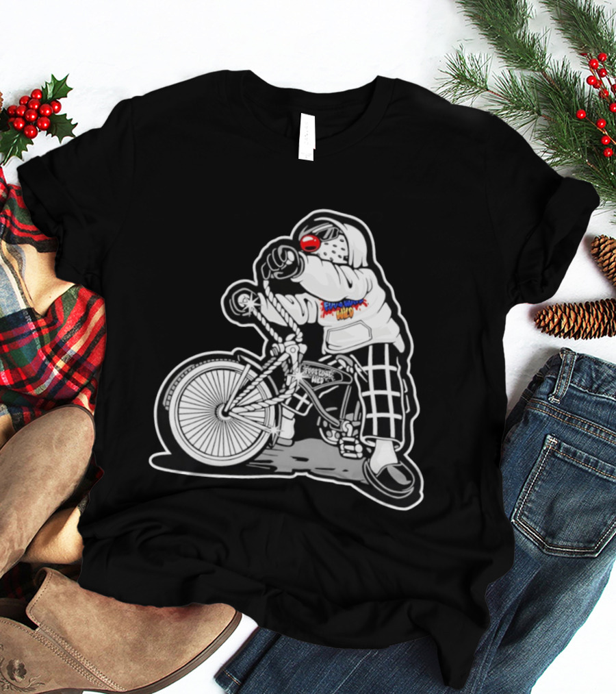 Foos Gone Wild Lowrider Bike Masked T-Shirt