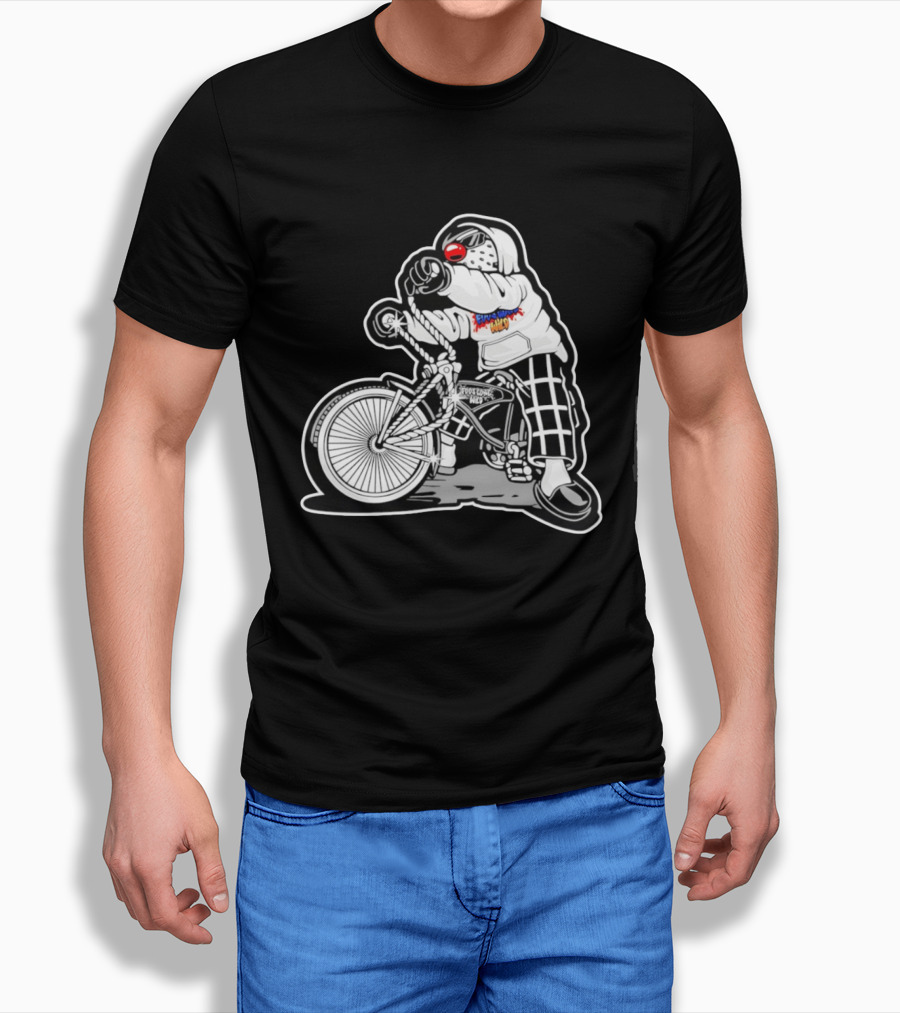 Foos Gone Wild Lowrider Bike Masked T-Shirt