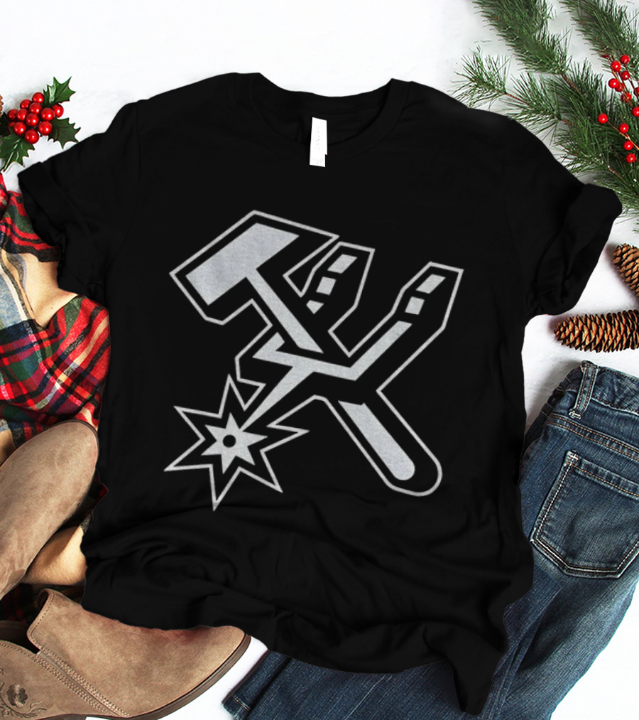 San Antonio Spurs Hammer Spur NBA Basketball 2026 T-Shirt