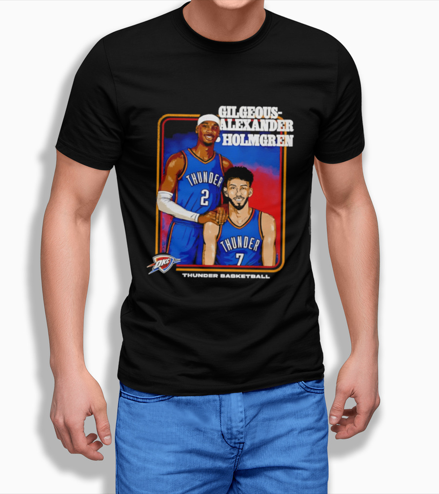 Gilgeous Alexander Holmgren Thunder Basketball Oklahoma City NBA T-Shirt