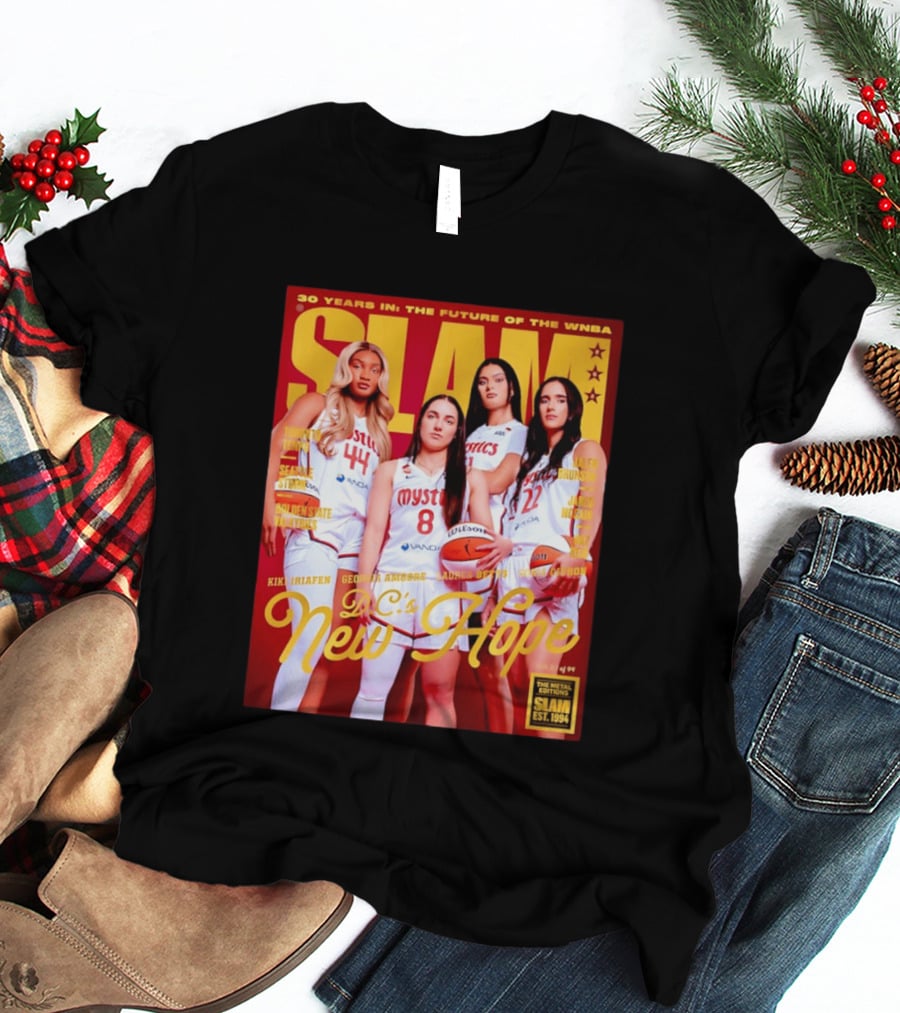 SLAM Gold Edition 30 Years WNBA Future D.C.'s New Hope Mystics T-Shirt