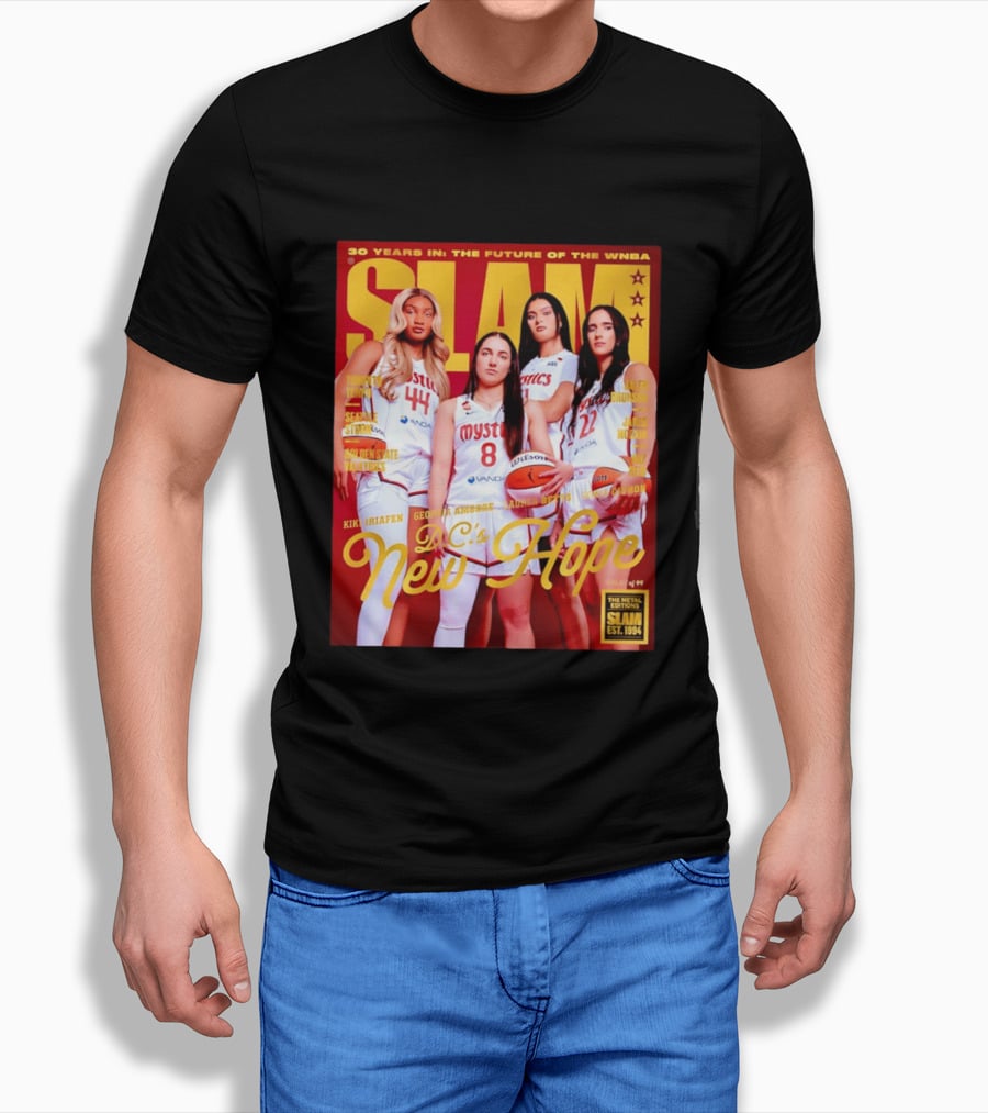 SLAM Gold Edition 30 Years WNBA Future D.C.'s New Hope Mystics T-Shirt