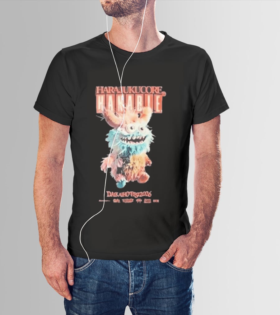 Harajukucore Hanabie Daikaiho Fest 2026 Anime Monster Tokyo Japan T-Shirt