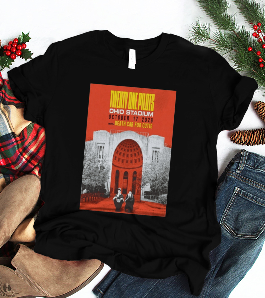 Twenty One Pilots Ohio Stadium October 17 2026 With Death Cab For Cutie T-Shirt