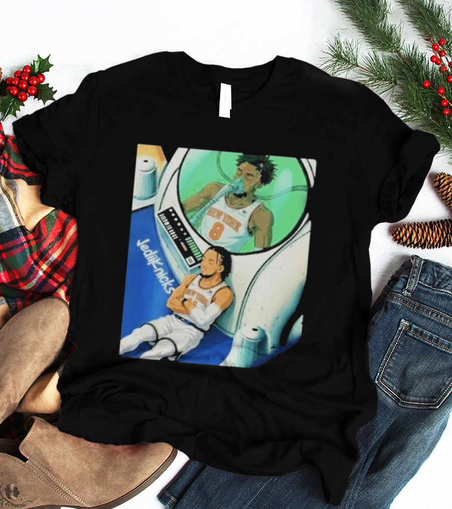 Jalen Brunson OG Anunoby New York Knicks 2026 Jedi+Knicks T-Shirt