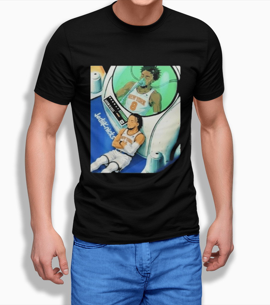 Jalen Brunson OG Anunoby New York Knicks 2026 Jedi+Knicks T-Shirt