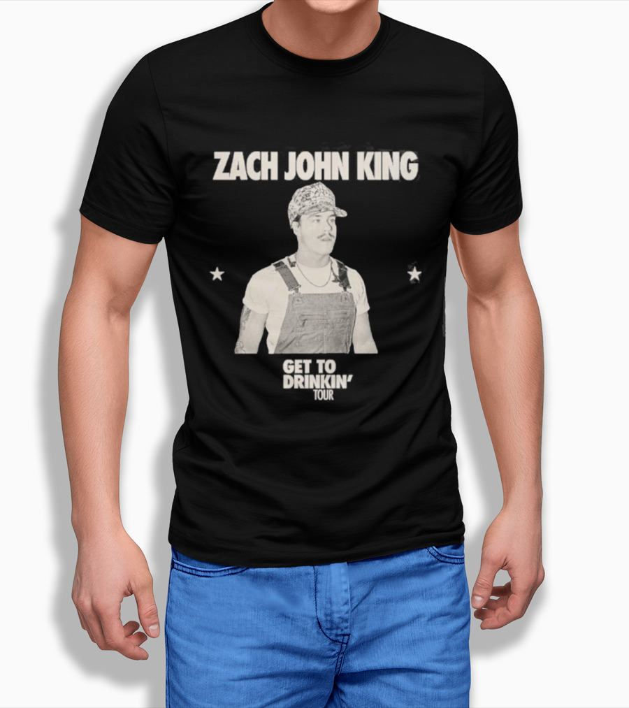Zach John King 2026 North America Tour Get To Drinkin' Schedule T-Shirt