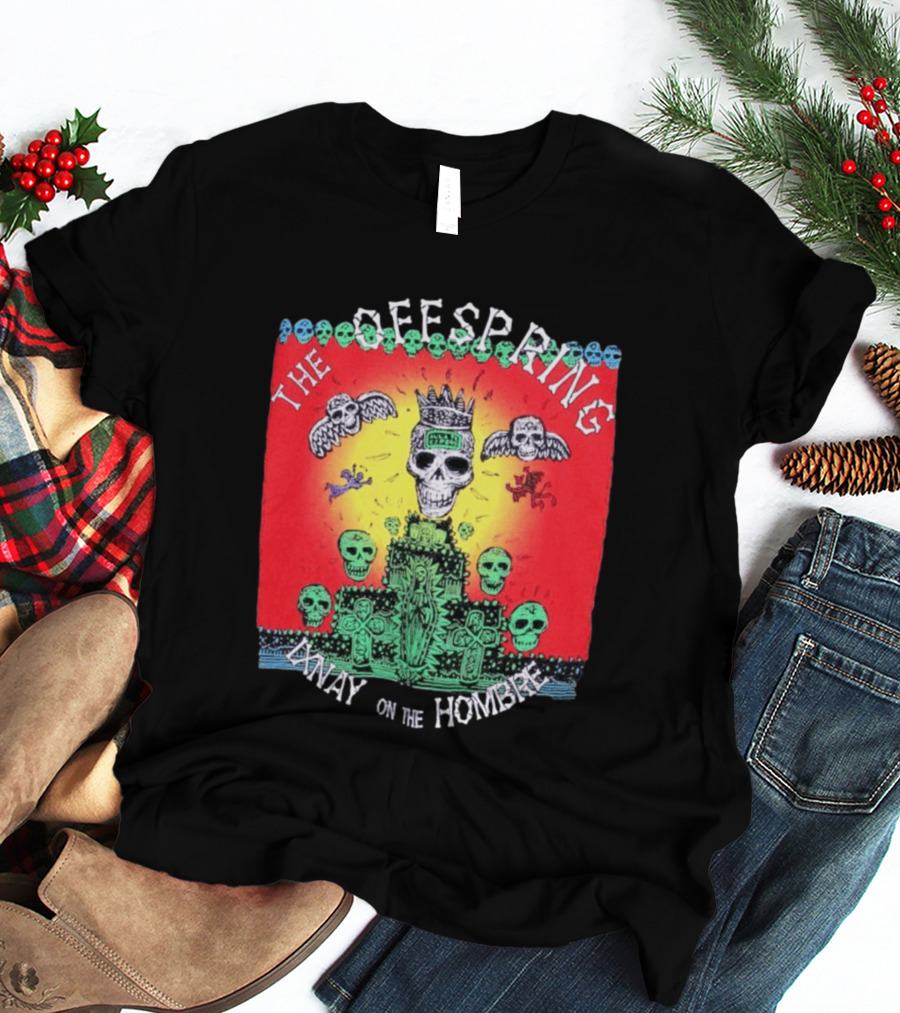 The Offspring Ixnay On The Hombre Skeleton Skulls Crown T-Shirt
