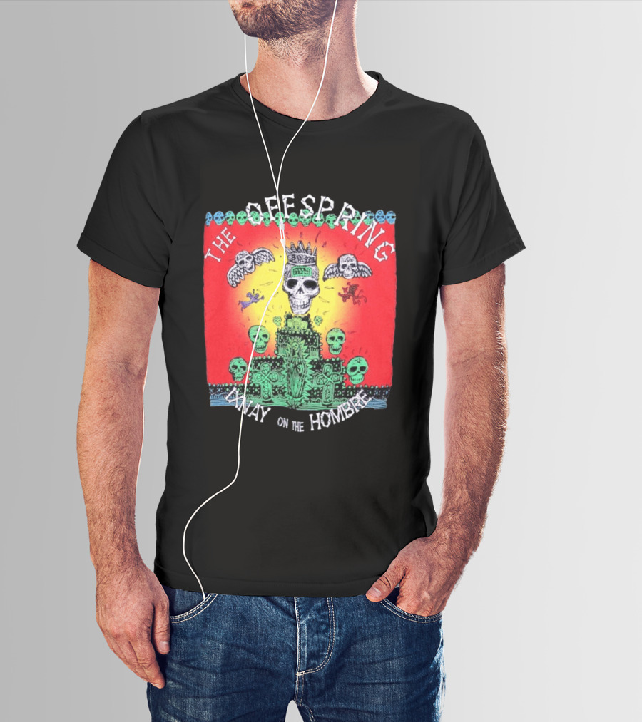 The Offspring Ixnay On The Hombre Skeleton Skulls Crown T-Shirt