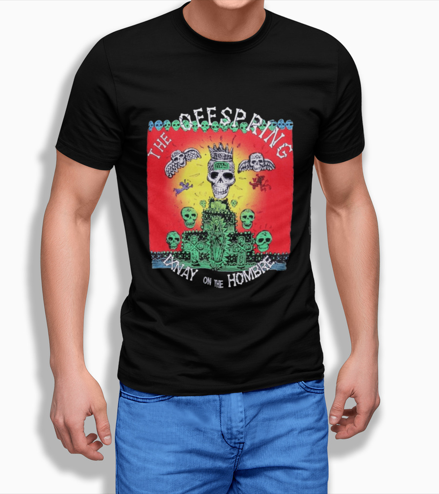 The Offspring Ixnay On The Hombre Skeleton Skulls Crown T-Shirt