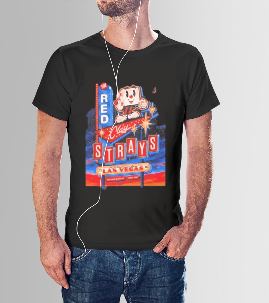 The Red Clay Strays MGM Grand Garden Arena Las Vegas December 5 2026 Neon Vintage Sign T-Shirt
