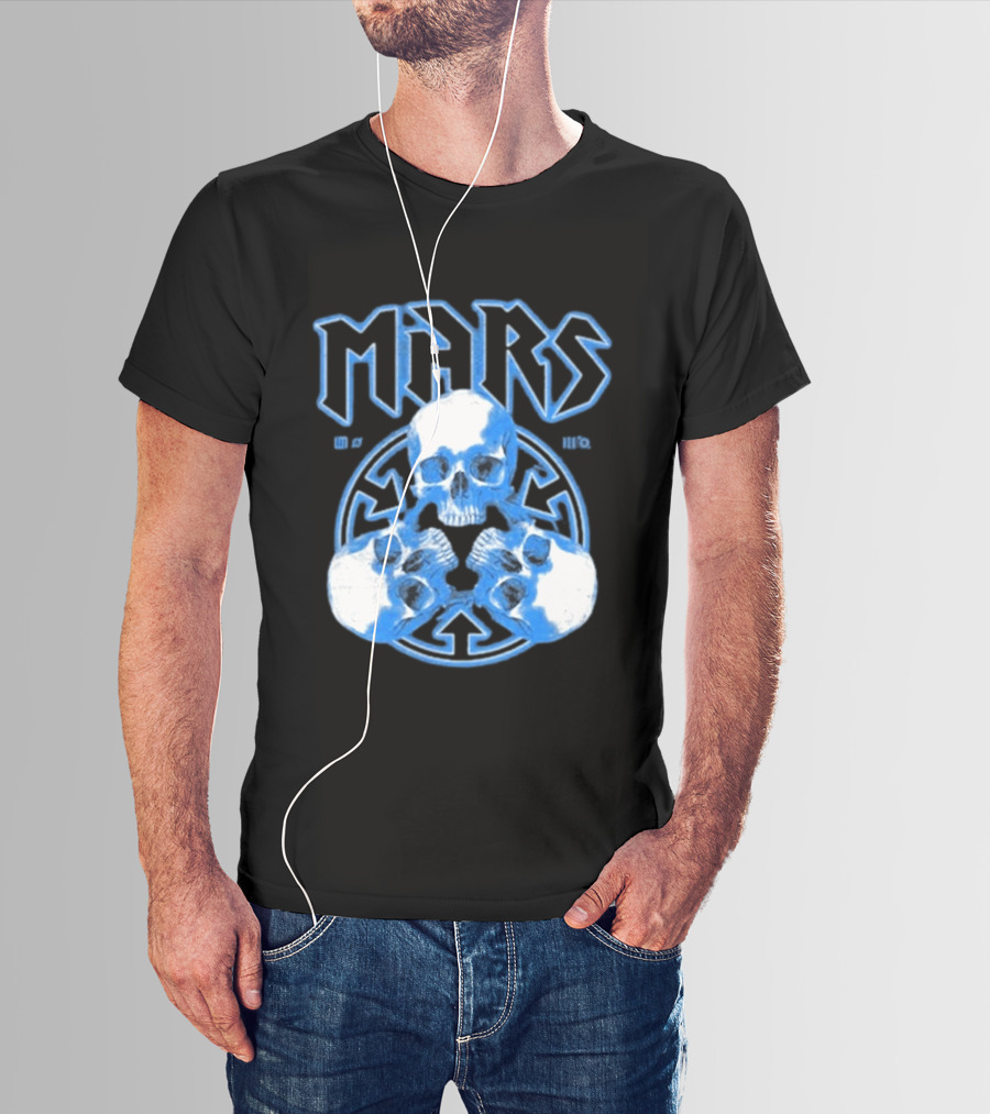 Thirty Seconds To Mars Blue Skulls European Tour 2027 T-Shirt