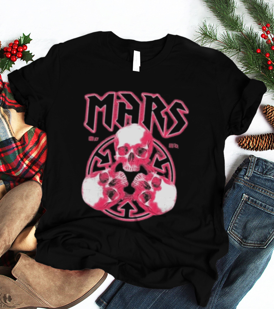 Thirty Seconds To Mars 2027 European Tour Red Skulls MARS T-Shirt