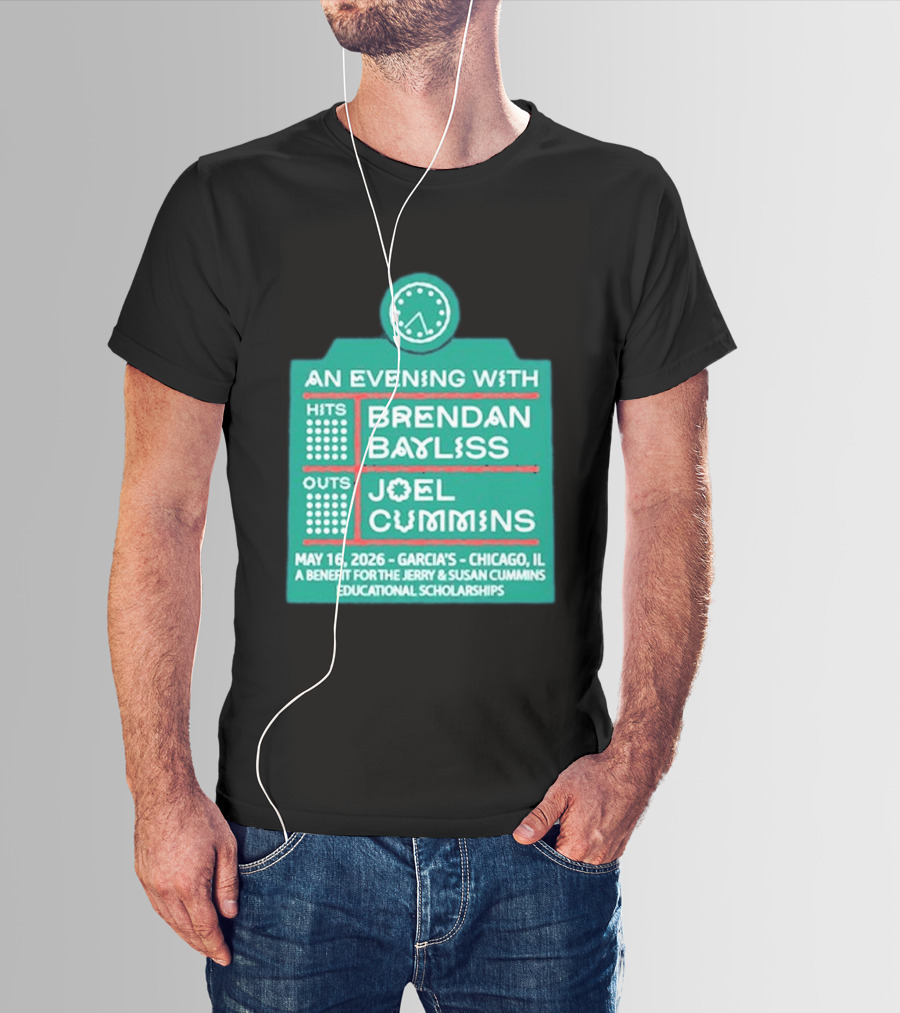 An Evening With Brendan Bayliss And Joel Cummins Garcia's Chicago May 16 2026 Benefit Event T-Shirt
