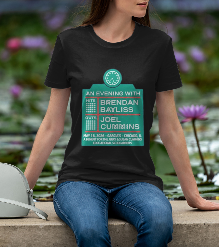 An Evening With Brendan Bayliss And Joel Cummins Garcia's Chicago May 16 2026 Benefit Event T-Shirt