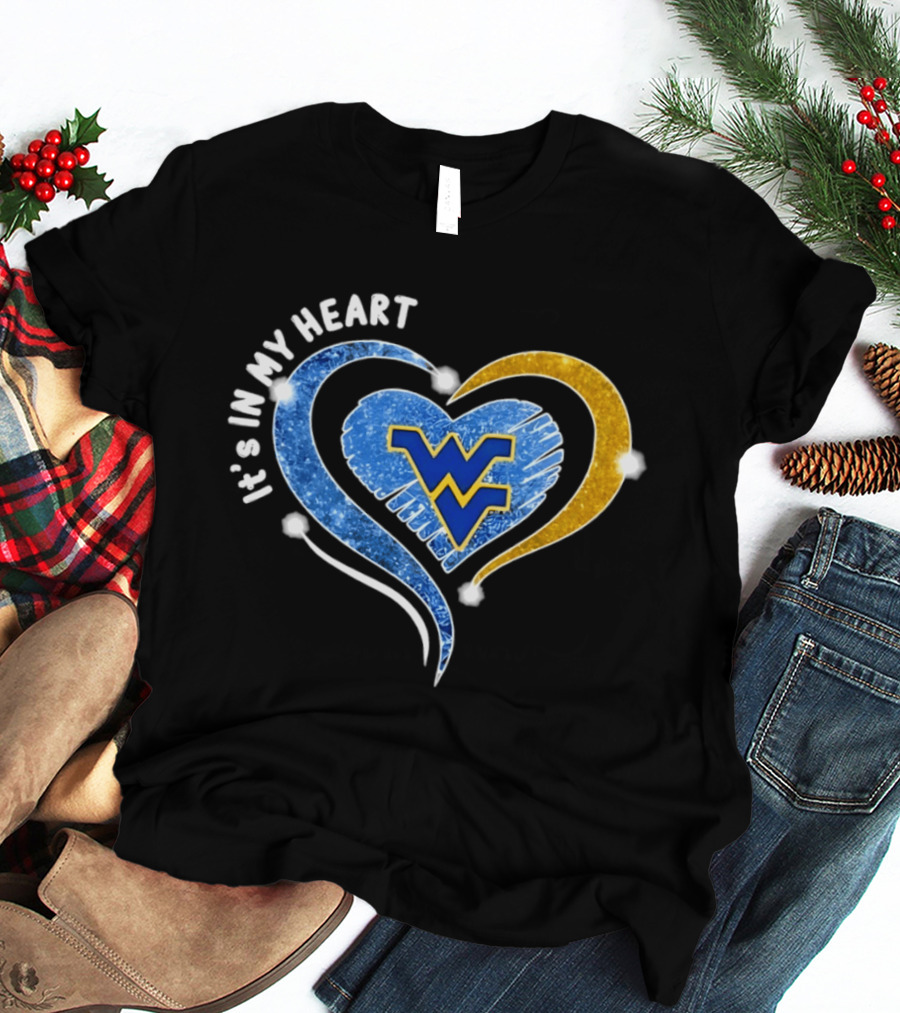 West Virginia Mountaineers WVU It's In My Heart Football 2026 T-Shirt