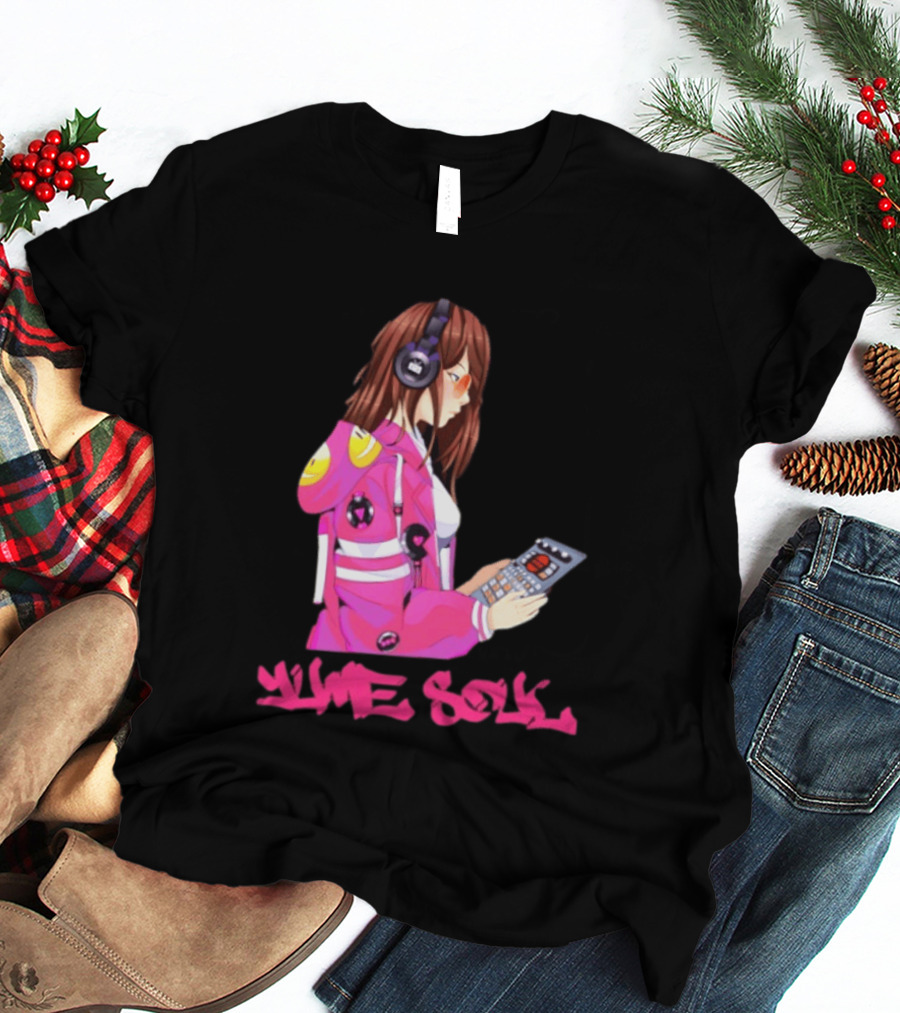 Yume Soul Anime Girl With Headphones And Game Controller T-Shirt