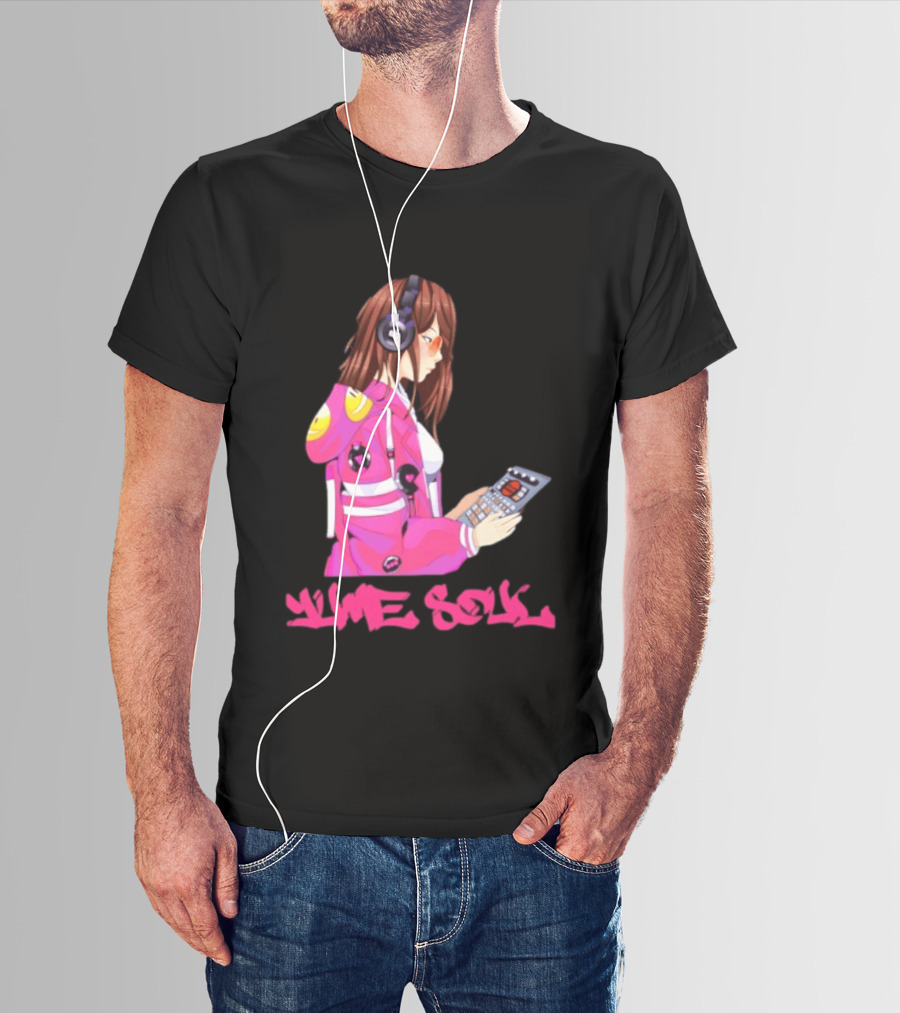 Yume Soul Anime Girl With Headphones And Game Controller T-Shirt