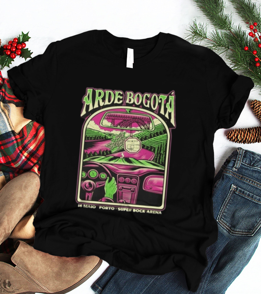 Arde Bogotá 16 Maio Porto Super Bock Arena 2026 Retro Road Trip T-Shirt