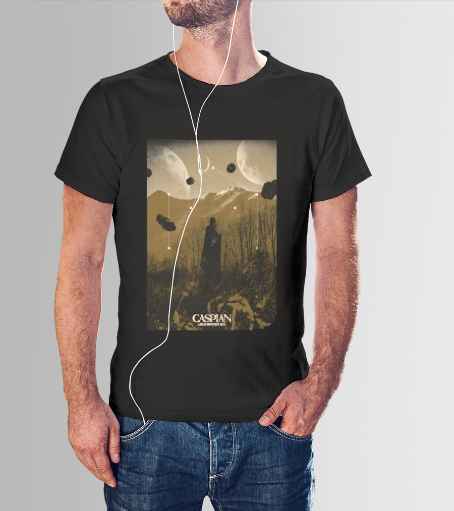 Caspian Zottegem Belgium Live At DunkFest 2026 Celestial Mountain Scene T-Shirt